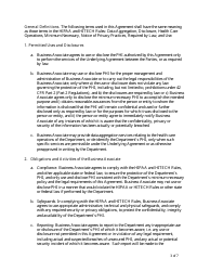 &quot;Business Associate Agreement Template&quot; - Maine, Page 3
