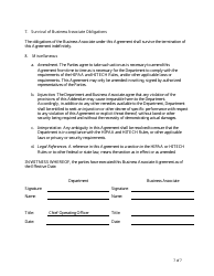 &quot;Business Associate Agreement Template&quot; - Maine, Page 7