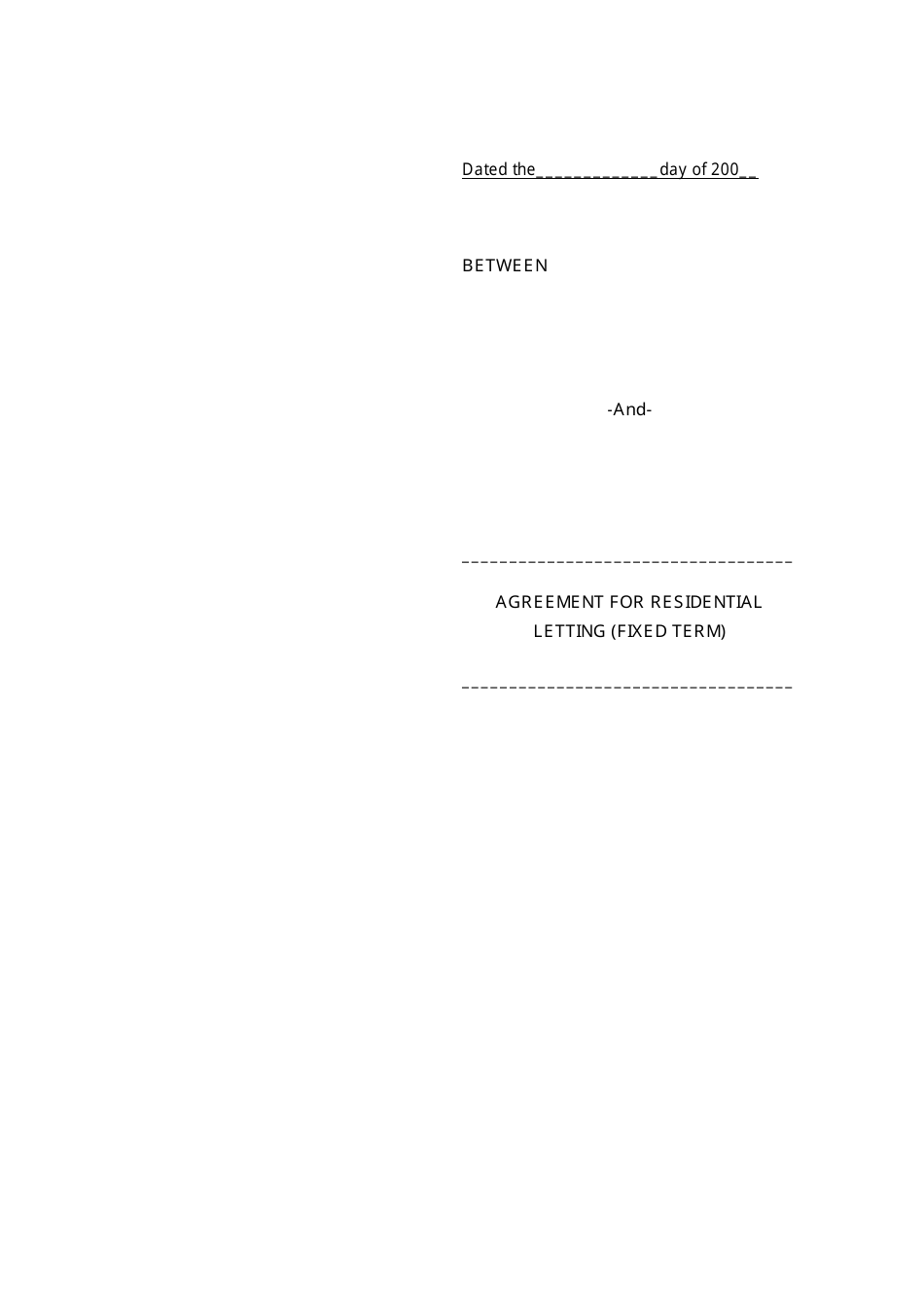 Tenancy Agreement Template (Fixed Term) - United Kingdom, Page 11