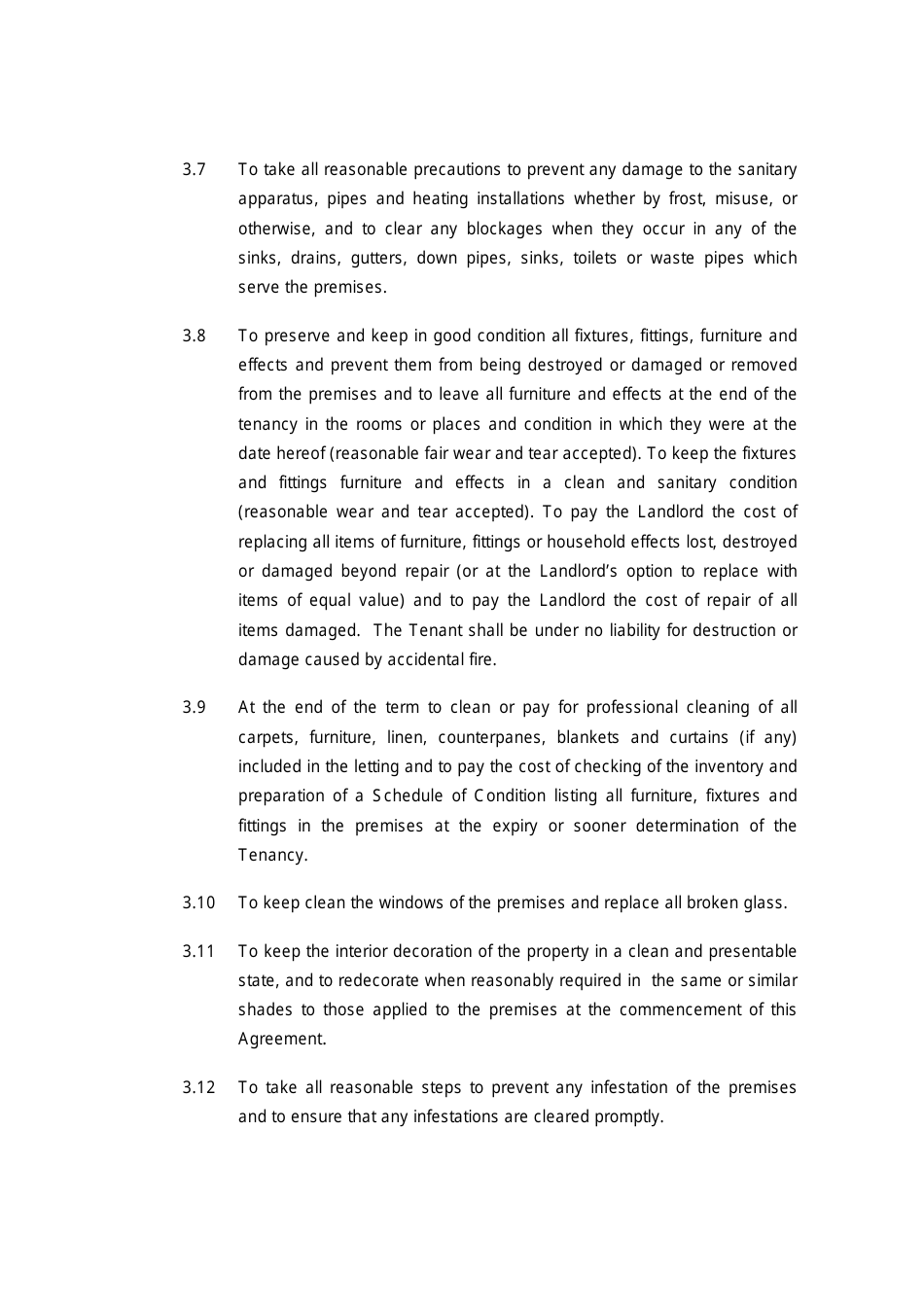 United Kingdom Tenancy Agreement Template (Fixed Term) - Fill Out, Sign ...