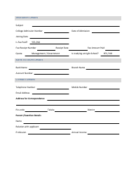 Scholarship Application Form, Page 2