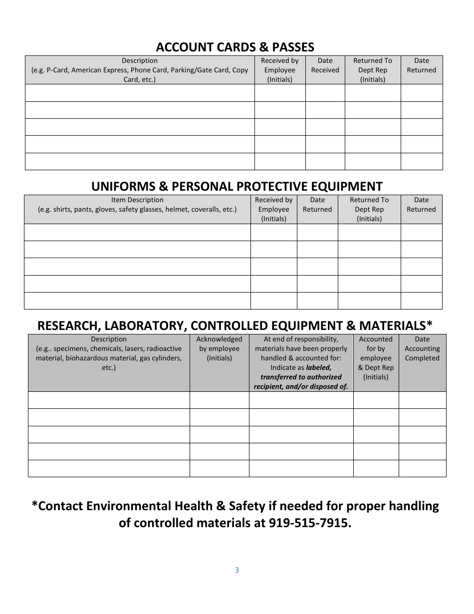 Employee Assigned Asset Tracking Template, Page 3