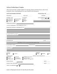 Document preview: Software Problem Report Template