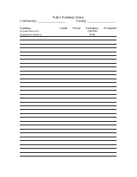 Local Situation Report Form, Page 2