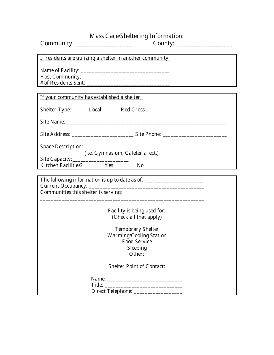 Local Situation Report Form, Page 3
