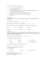 Crime Incident Report Form - Swosu, Page 2