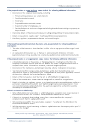 Business Application Checklist Form - Australia, Page 2