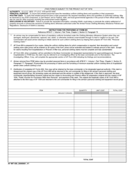 AF IMT Form 659 Personal Clothing Claim, Page 2