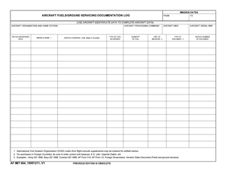 Document preview: AF IMT Form 664 Aircraft Fuels Documentation Log