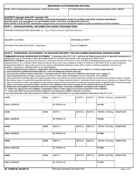 AF Form 68 Munitions Authorization Record