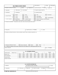 AMC IMT Form 833 Multimedia Work Order