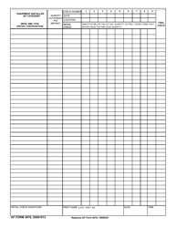 AF Form 4076 Aircraft Dash 21 Equipment Inventory, Page 2