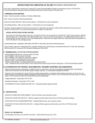 AF Form 40A Record of Individual Inactive Duty Training, Page 2