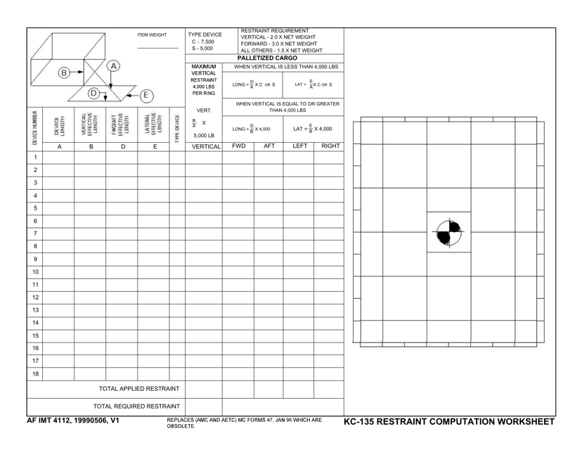 AF IMT Form 4112  Printable Pdf