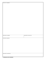 AF Form 4286 Functional Check Flight Certification Record - T-1a Aircraft, Page 2