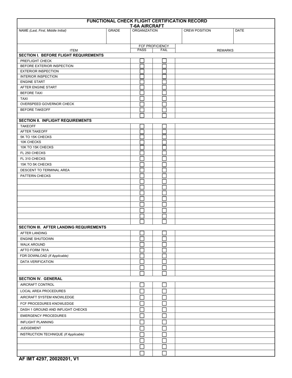 AF IMT Form 4297 - Fill Out, Sign Online and Download Fillable PDF ...