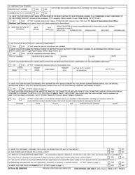 AF Form 56 Application &amp; Evaluation for Training Leading to a Commission in the United States Air Force, Page 2