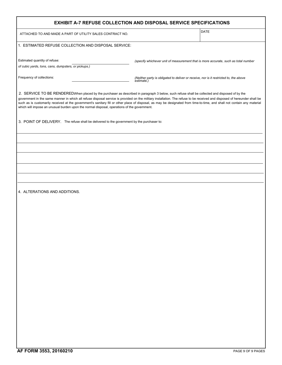 AF Form 3553 - Fill Out, Sign Online and Download Fillable PDF ...