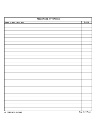 AF Form 4371 Record of Controller Formal Training, Page 2