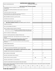 Document preview: AF IMT Form 3640 Nonprecision Computations