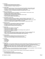 AF Form 487 Generator Operating Log (Inspection Checklist), Page 4