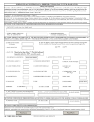 Document preview: AF Form 3821 Employee Accounting Data - Defense Civilian Pay System - Base Level