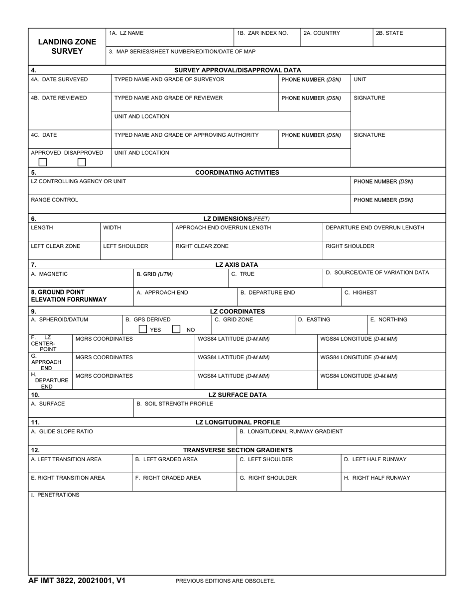 Af Imt Form 3822 Fill Out Sign Online And Download Fillable Pdf 7445