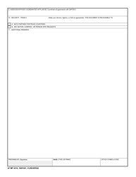 AF IMT Form 4019 International Standardization Agreement Ratification and Implementation Data Sheet, Page 2