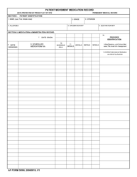 Document preview: AF Form 3899I Patient Movement Medication Record