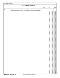 AF IMT Form 2519 All Purpose Checklist, Page 2