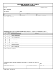 Document preview: AF IMT Form 3993 Instrument Procedure Flyability Check - Departure Procedures (Dp)