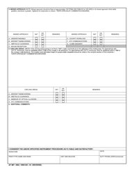 AF IMT Form 3992 Instrument Procedure Flyability Check - Instrument Approach Procedure (Iap), Page 2