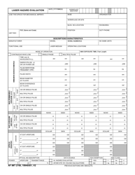 Document preview: AF IMT Form 2760 Laser Hazard Evaluation