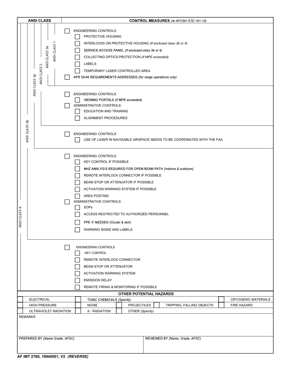 AF IMT Form 2760 - Fill Out, Sign Online and Download Fillable PDF ...