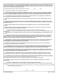 AF IMT Form 3045 The Air Force Ready Reserve Stipend Program (Afrrsp) Contract, Page 2