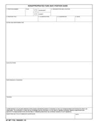 Document preview: AF IMT Form 1702 Nonappropriated Fund (NAF) Position Guide