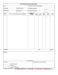 Document preview: AF Form 1735 NAF Interfund Purchase Order