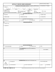 Document preview: AF IMT Form 1815 Difficulty Report (Direp) Worksheet