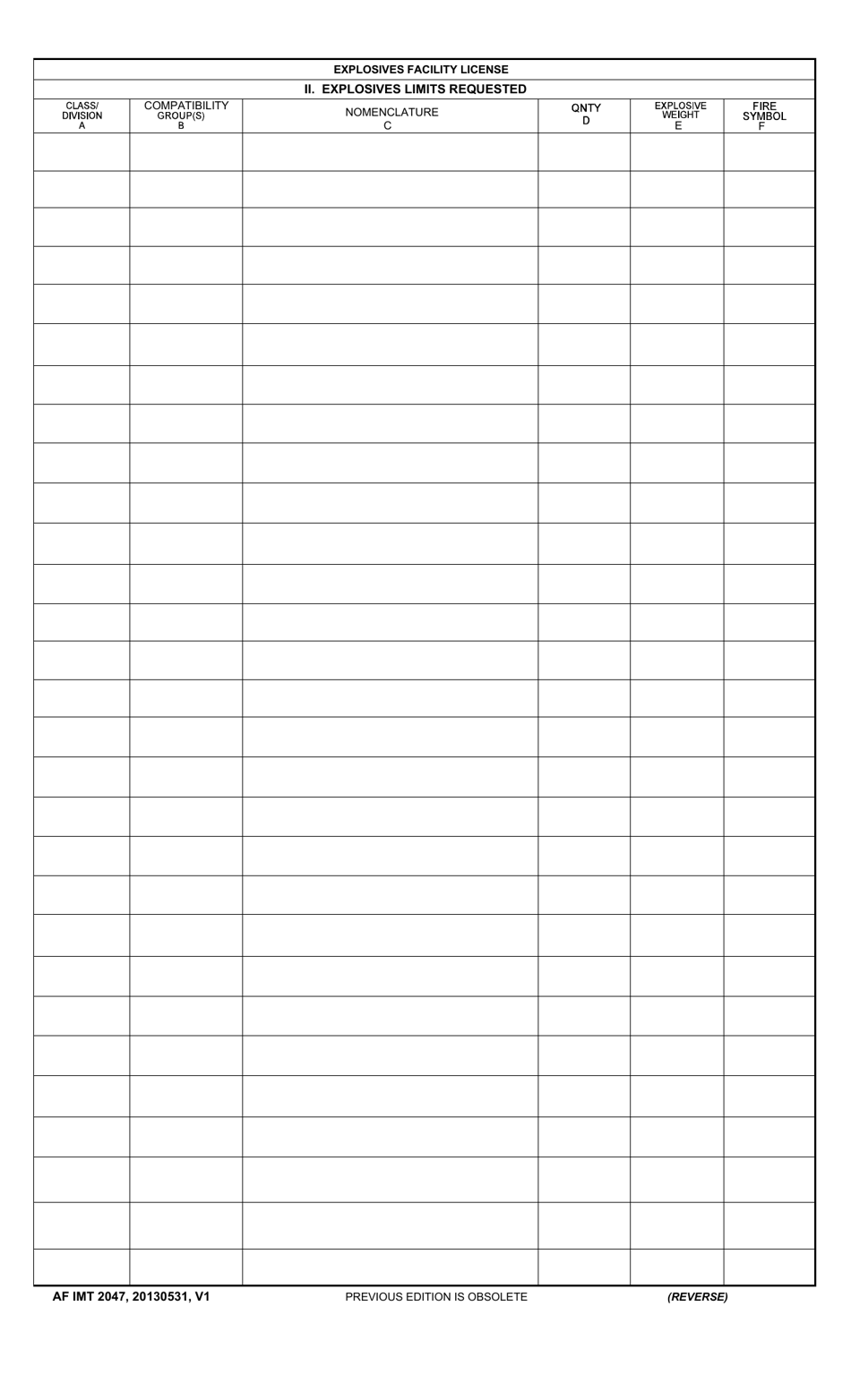 AF IMT Form 2047 Fill Out Sign Online And Download Fillable PDF