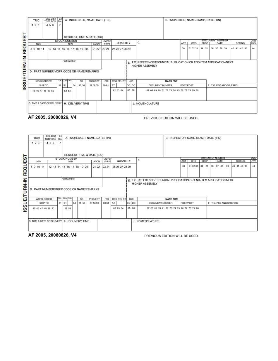 Fillable Af Form 2451 Printable Forms Free Online