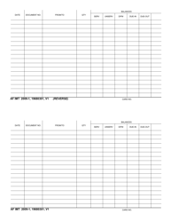 AF IMT Form 2009-1 Manual Supply Accounting Record, Page 2