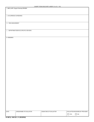 AF IMT Form 22 Clinical Privileges Evaluation Summary, Page 2