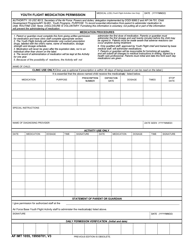 Document preview: AF IMT Form 1055 Youth Flight Medication Permission
