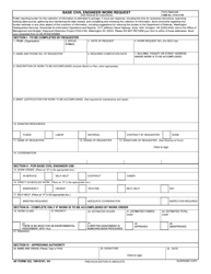 AF Form 332 Base Civil Engineer Work Request, Page 2