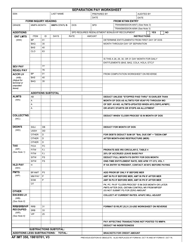 Document preview: AF IMT Form 350 Separation Pay Worksheet