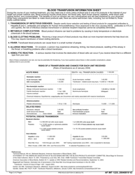 AF IMT Form 1225 Informed Consent for Blood Transfusion, Page 2