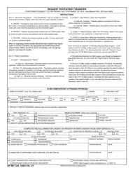 Document preview: AF IMT Form 230 Request for Patient Transfer