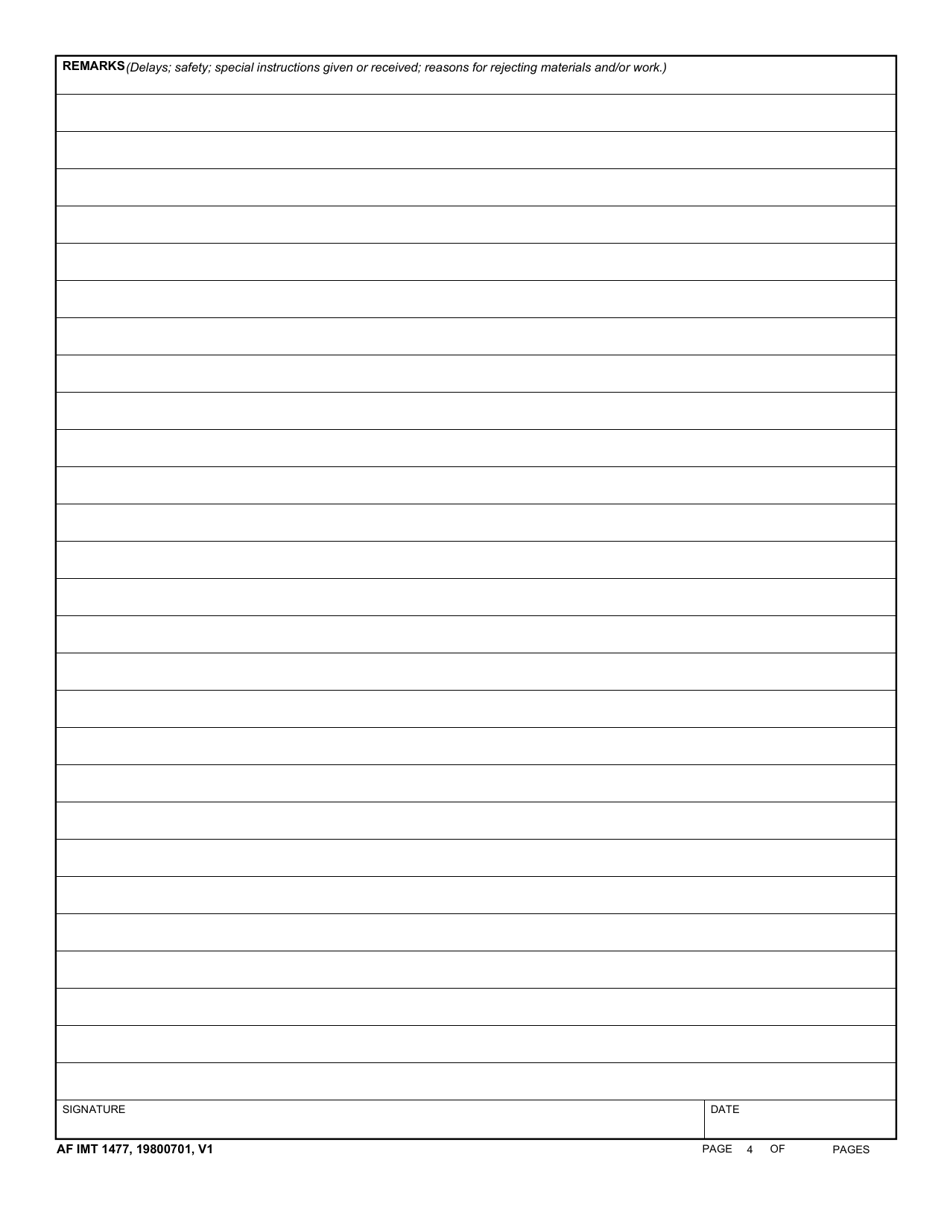 AF IMT Form 1477 Fill Out Sign Online And Download Fillable PDF af-form-1401-af-petty-cash-refund-voucher-af-forms