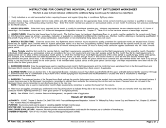 AF Form 1520 Arms Individual Flight Pay Entitlement Worksheet, Page 2