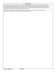 AF IMT Form 103 Base Civil Engineering Work Clearance Request, Page 2